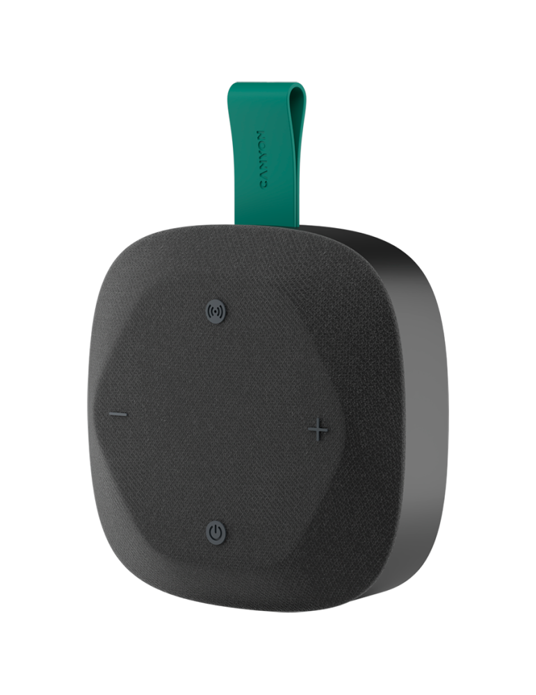 Bluetooth колонка Canyon HEXAGON 10 TWS 8W IPX5 Black Green - CNE-CBTSP10BG