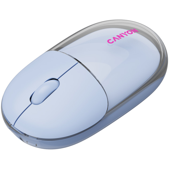 Bluetooth мишка Canyon OnClick 24 BT/ Wireless Transparent/Black - CNS-CMSW24B