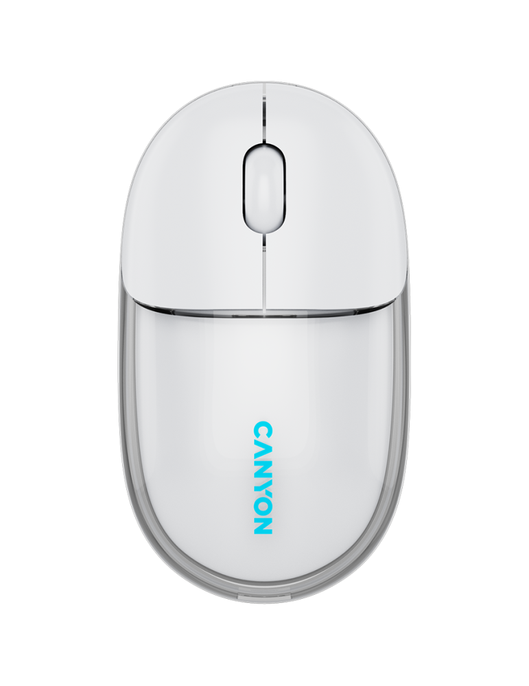 Bluetooth мишка Canyon OnClick 24 BT/ Wireless Transparent/White - CNS-CMSW24W