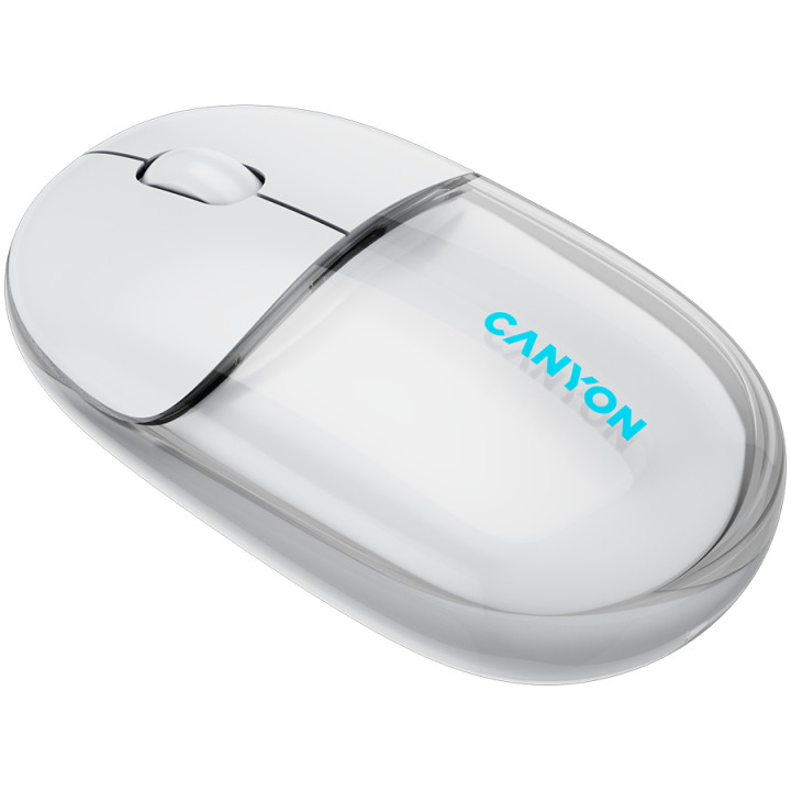 Bluetooth мишка Canyon OnClick 24 BT/ Wireless Transparent/White - CNS-CMSW24W