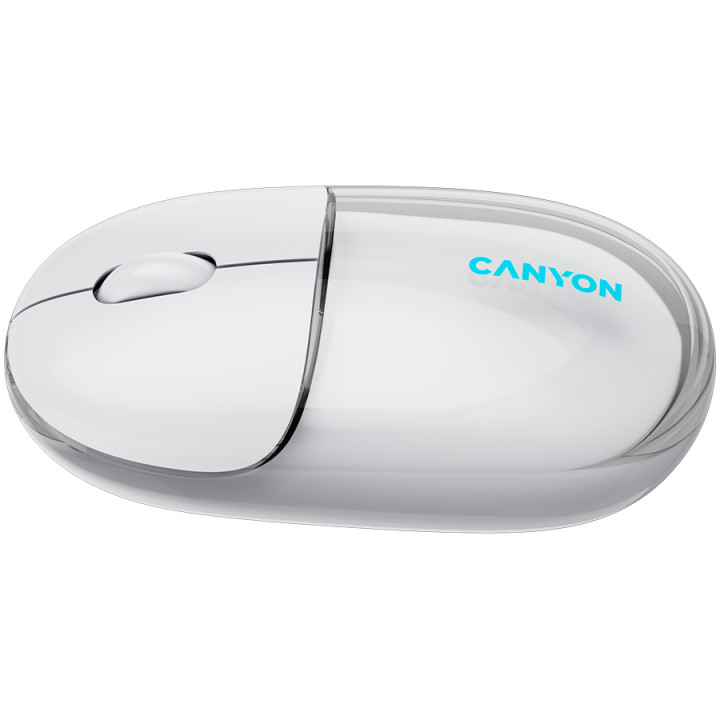 Bluetooth мишка Canyon OnClick 24 BT/ Wireless Transparent/White - CNS-CMSW24W
