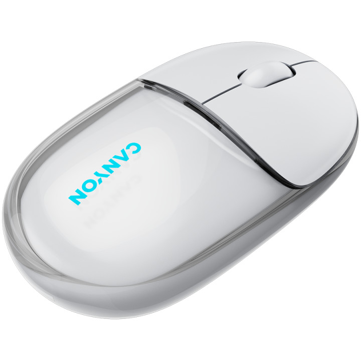 Bluetooth мишка Canyon OnClick 24 BT/ Wireless Transparent/White - CNS-CMSW24W