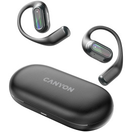 Bluetooth слушалки Canyon OnFlow 12 OWS ENC Black - CNS-TWS12BK