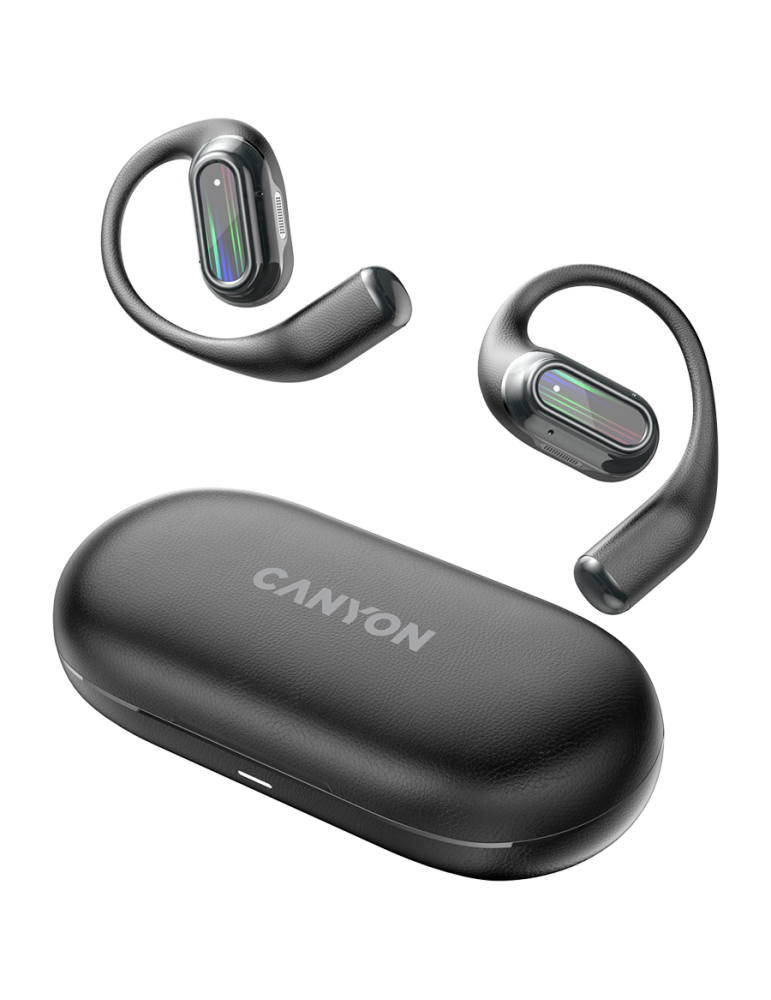 Bluetooth слушалки Canyon OnFlow 12 OWS ENC Black - CNS-TWS12BK