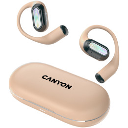 Bluetooth слушалки Canyon OnFlow 12 OWS ENC Beige - CNS-TWS12BE