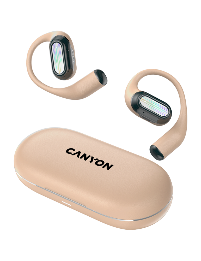 Bluetooth слушалки Canyon OnFlow 12 OWS ENC Beige - CNS-TWS12BE