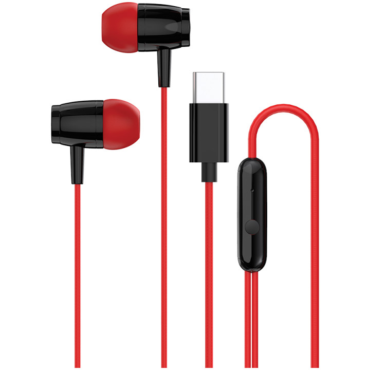 Слушалки-тапи Canyon SEP-5 TYPE-C Red - CNS-CEP5R