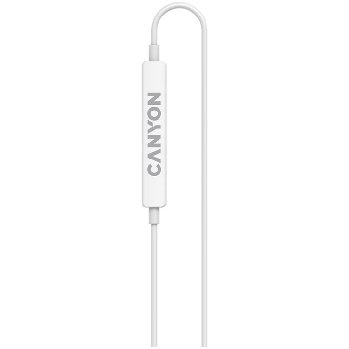 Слушалки-тапи Canyon SEP-6 TYPE-C HiRes sound White - CNS-CEP6W
