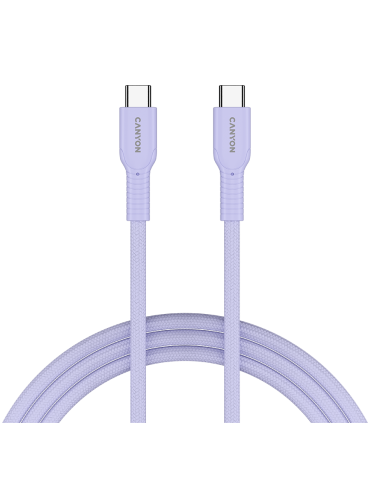 Кабел Canyon OnWire 60CL C-C 60W COLOR Braided 1m Purple - CND-CCAP60AB10PU