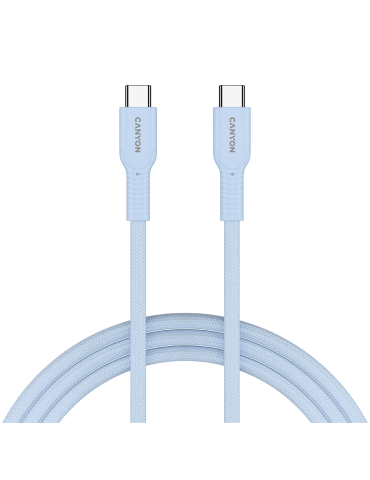 Кабел Canyon OnWire 60CL C-C 60W COLOR Braided 1m Light Blue - CND-CCAP60AB10LBL