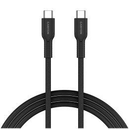Кабел Canyon OnWire 60CL C-C 60W COLOR Braided 1m Black - CND-CCAP60AB10B