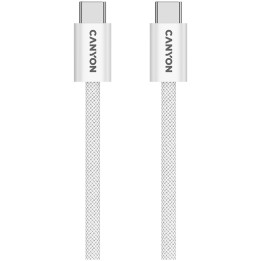 Кабел Canyon OnWire 60MG C-C 60W Magnet Braided 1m White - CND-CCMG60AB15W