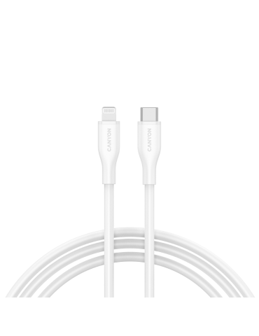 Кабел Canyon CLNM60 C-L 60W MFI 1m Silicon White - CNS-CLNM60SC10W