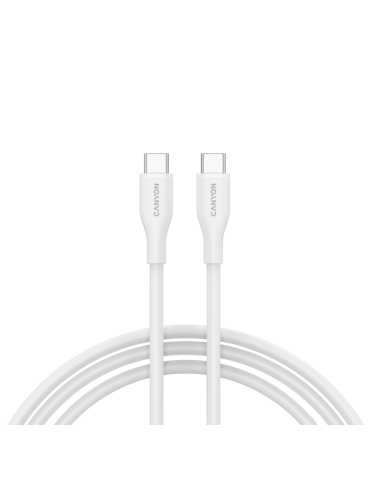 Кабел Canyon CC60SC10 C-C 60W 1m Silicon White - CNS-CC60SC10W