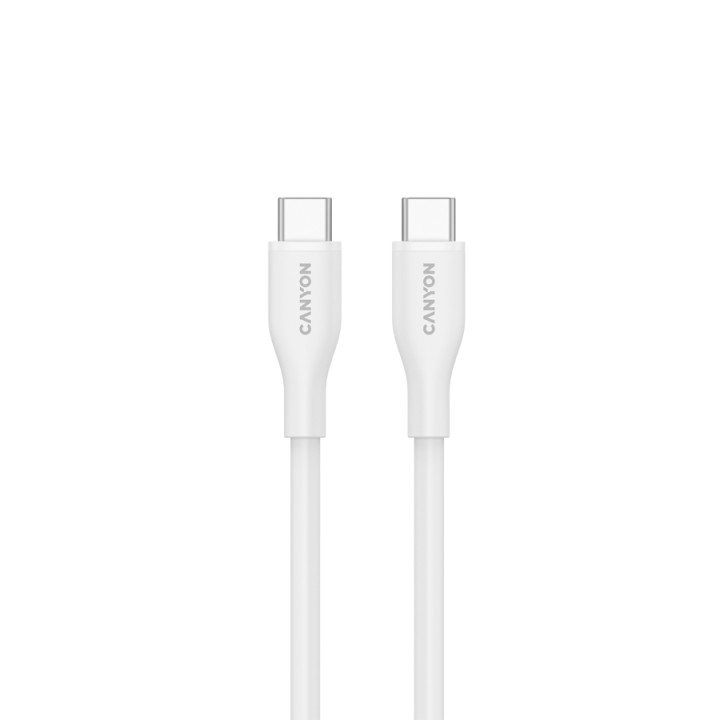 Кабел Canyon CC60SC10 C-C 60W 1m Silicon White - CNS-CC60SC10W