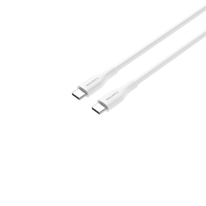 Кабел Canyon CC60SC10 C-C 60W 1m Silicon White - CNS-CC60SC10W