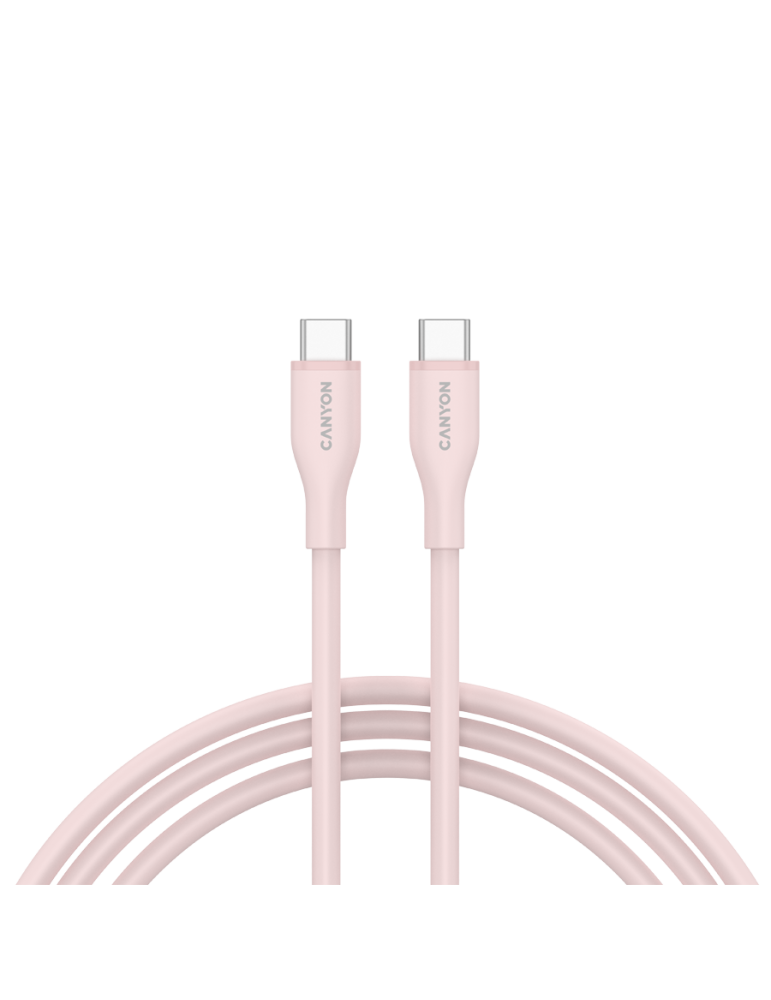 Кабел Canyon CC60SC10 C-C 60W 1m Silicon Pink Sand - CNS-CC60SC10PS