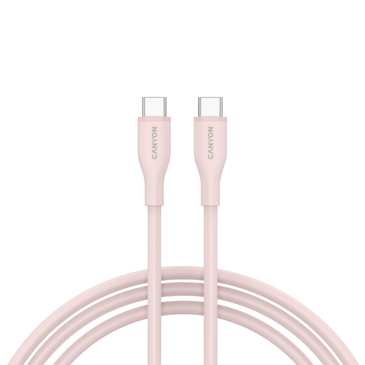 Кабел Canyon CC60SC10 C-C 60W 1m Silicon Pink Sand - CNS-CC60SC10PS