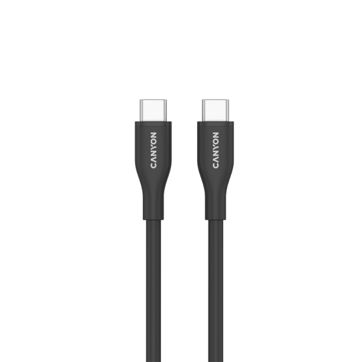 Кабел Canyon CC60SC10 C-C 60W 1m Silicon Black - CNS-CC60SC10B