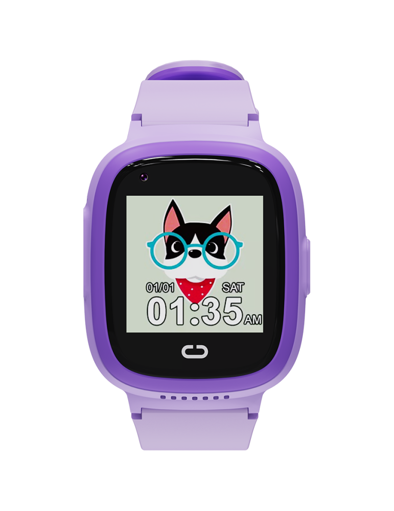 Смарт часовник за деца Canyon Sunny KW-48 Video 4G GPS Games Violet - CNE-KW48VL