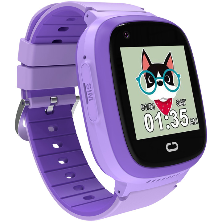 Смарт часовник за деца Canyon Sunny KW-48 Video 4G GPS Games Violet - CNE-KW48VL