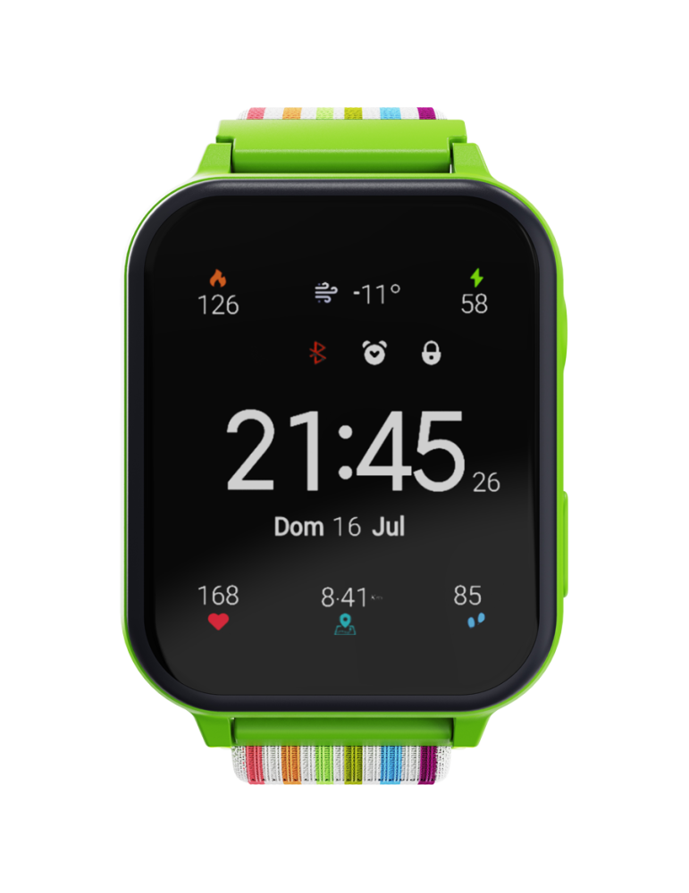 Смарт часовник за деца Canyon Alfie KW-37 MP3 Study Green - CNE-KW37GB