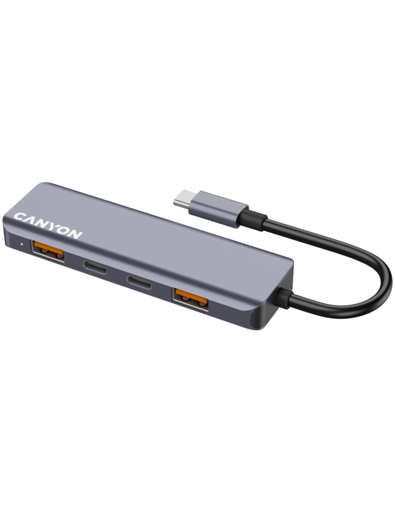 Хъб Canyon DS-18 5in1 USB-C Grey - CNS-TDS18