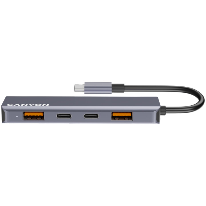 Хъб Canyon DS-18 5in1 USB-C Grey - CNS-TDS18
