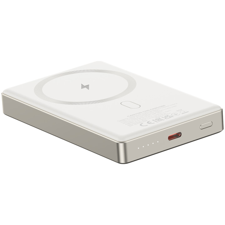 Външна батерия Canyon OnPower 510 slim Magsafe 10000 mAh PD20W Beige - CNS-CPB510BE