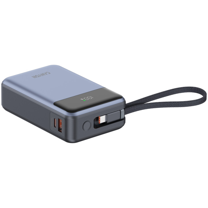 Външна батерия Canyon OnPower 600 built-in cable 20000 mAh PD65W Dark Grey - CNS-CPB600DG