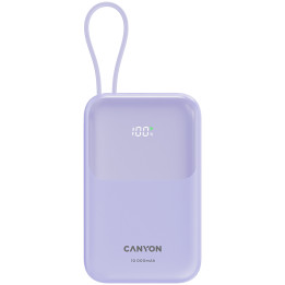 Външна батерия Canyon OnPower 101 built-in cable 10000 mAh PD22.5W Purple - CNS-CPB101PU