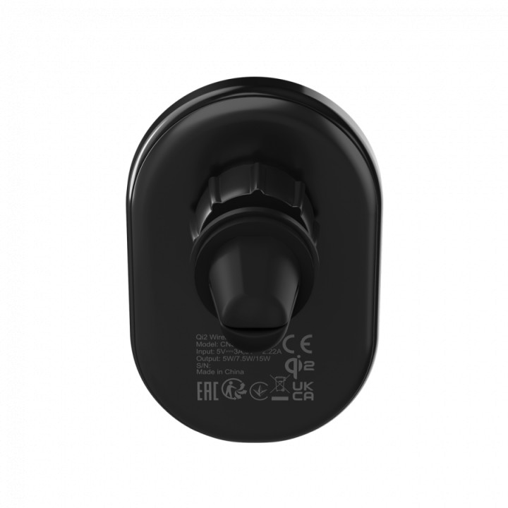 Зарядно за кола Canyon OnGrip 105 15W Qi2 Wireless Black - CNS-CCH105B