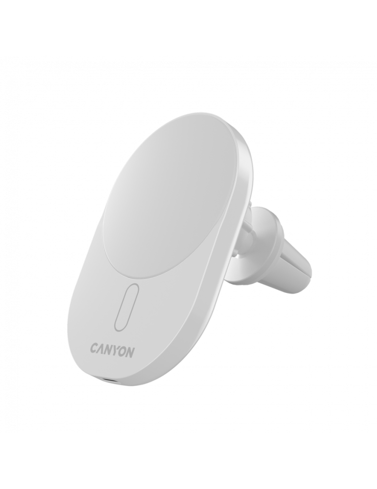 Зарядно за кола Canyon OnGrip 105 15W Qi2 Wireless White - CNS-CCH105W