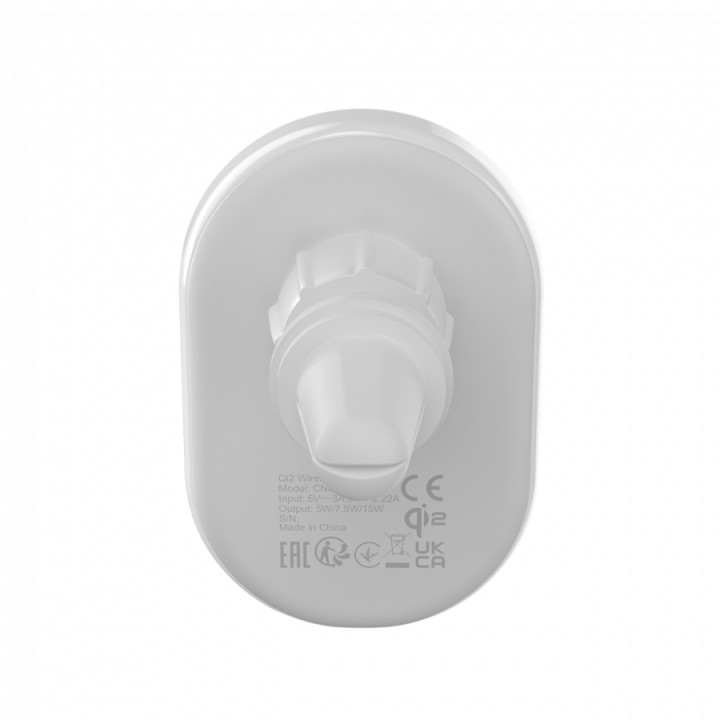 Зарядно за кола Canyon OnGrip 105 15W Qi2 Wireless White - CNS-CCH105W