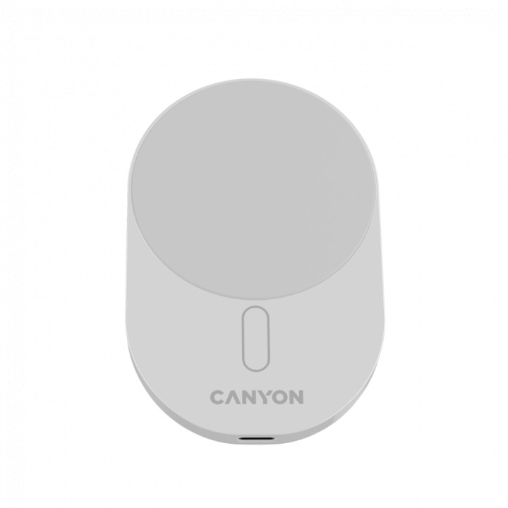 Зарядно за кола Canyon OnGrip 105 15W Qi2 Wireless White - CNS-CCH105W