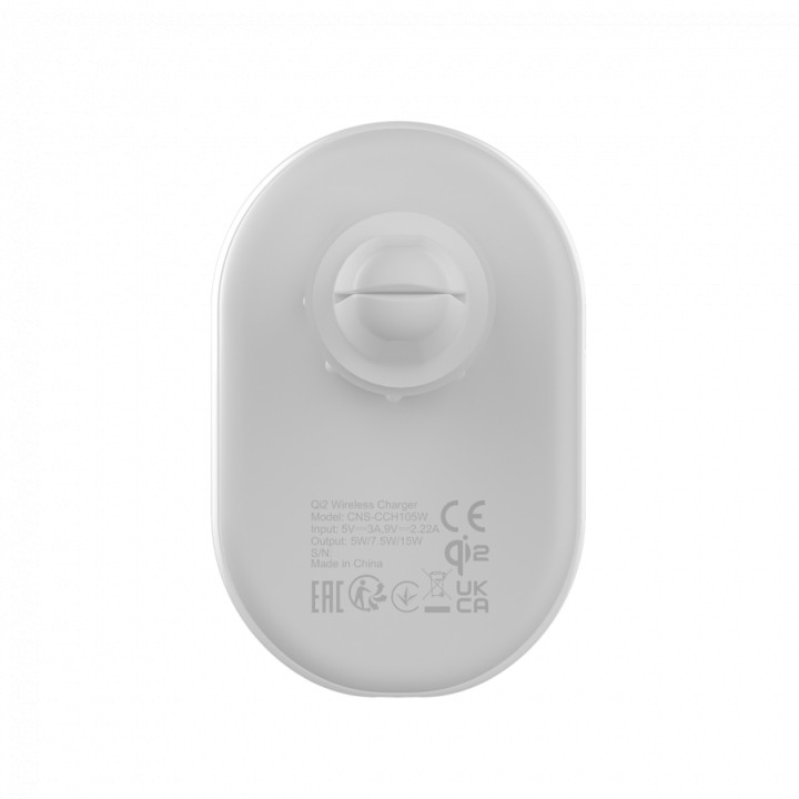 Зарядно за кола Canyon OnGrip 105 15W Qi2 Wireless White - CNS-CCH105W