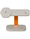 Безконтактно зарядно Canyon Hexagon 310 3in1 LightGrey/Orange - CNS-WCS310LGOR