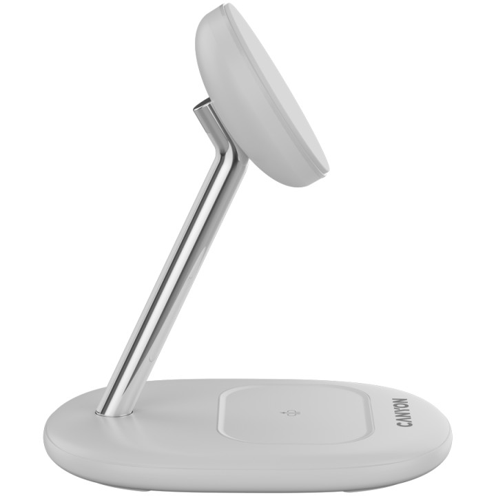 Безконтактно зарядно Canyon WCS-205 15W Qi2 2in1 White - CNS-WCS205W