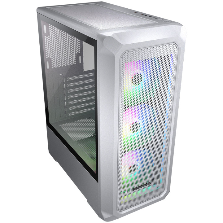 Кутия за компютър Cougar Archon 2 Mesh RGB, Mid Tower, White - CGR-5CC5W-MESH-RGB