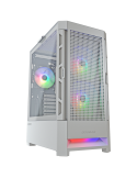 Кутия за компютър Cougar AIRFACE RGB, Mid Tower, White - CGR-5ZD1W-AIR-RGB