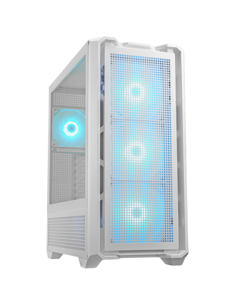 Кутия за компютър Cougar MX600, Mid Tower, White - CGR-57C9W-RGB