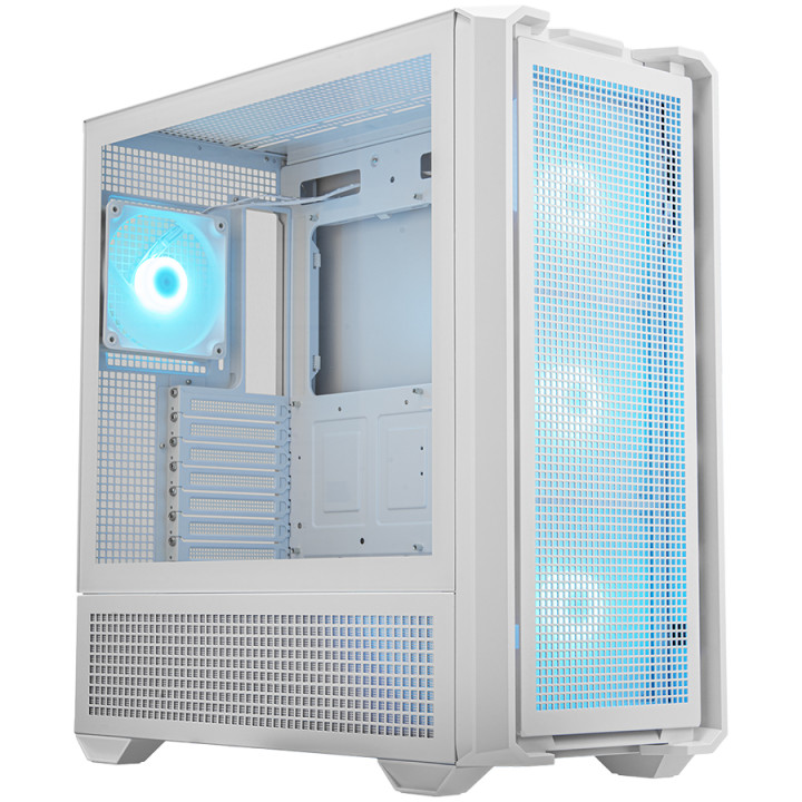 Кутия за компютър Cougar MX600, Mid Tower, White - CGR-57C9W-RGB
