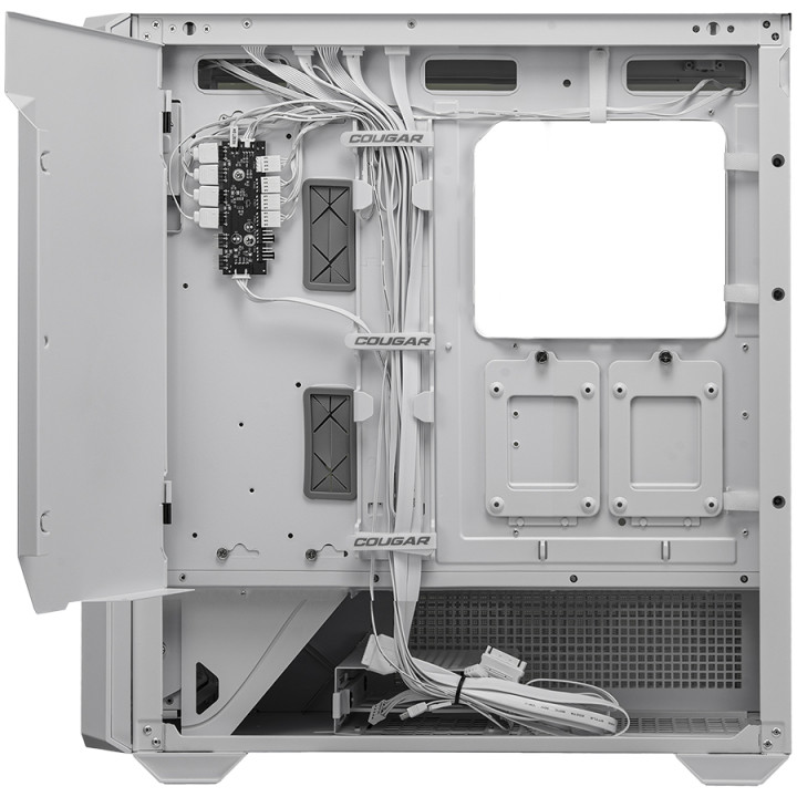Кутия за компютър Cougar MX600, Mid Tower, White - CGR-57C9W-RGB