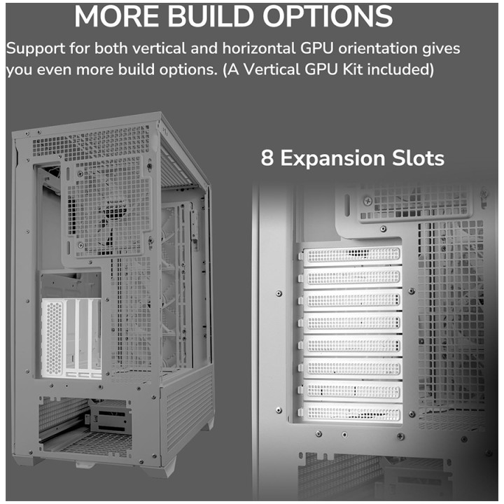 Кутия за компютър Cougar MX600, Mid Tower, White - CGR-57C9W-RGB