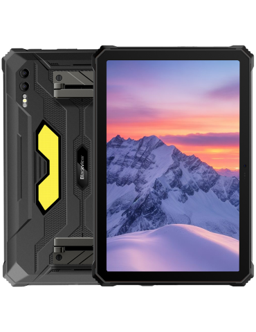 Таблет Blackview Active 10 Pro Rugged Tab 12GB/512GB, 10.95" FHD 1920x1200 IPS 90Hz Corning Glass 3, MT6878 Octa-core, 50MP Front/108MP-20MP Rear Camera infared nught vision, 30000mAh, 55W FC, Android 14, Black - BVACTIVE10_PRO-B