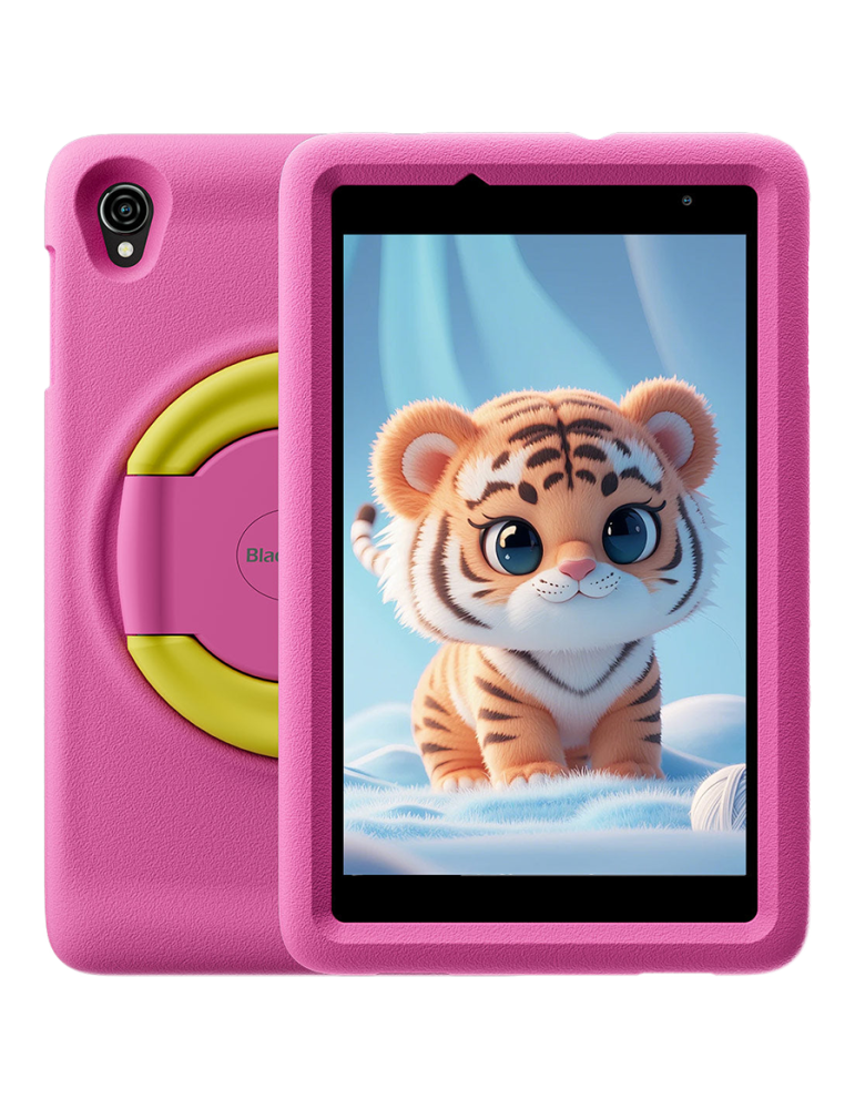 Таблет Blackview Tab A5 Kids, 8.0" 800*1280 HD  IPS, Unisoc Tiger T310, 3GB   64GB, LPDDR4  EMMC5.1, 5100mAh; 5W Charge, 4G:FDD:B1/B3/B7/B8/B20/B19, DokeOS_P 4.0 Based on Android 14, Pink - BVTABA5KIDS-P