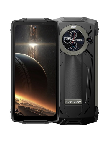 Смартфон Blackview BV8200, 6.5" FHD 120Hz /1.3" WQVGA 12 256GB MT8781 2.2GHz CAM 50 13MP/32MP IP68/IP69K/MIL-STD-810H NFC Fingerprint 8800mAh 45W 370g Android Black - BV8200_B