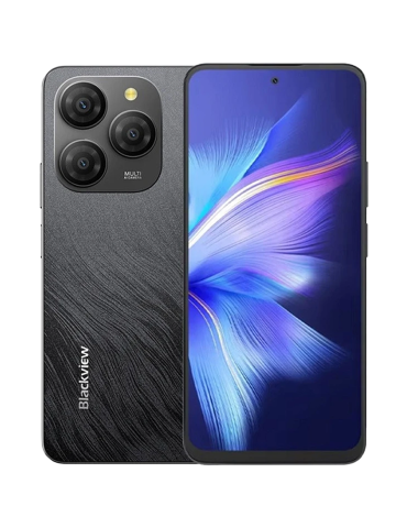 Смартфон Blackview Shark 9 6.67" HD IPS, 720*1604 Resolution, 90Hz Refresh Rate, 85% Screen-to-body Ratio, 8 GB RAM & 256GB ROM, LPDDR4X  UFS2.2, DokeOS 4.0 Based on Android 14, 5000mAh; 18W Fast Charging, 4G, 5G Band, Black - BVSHARK9-B