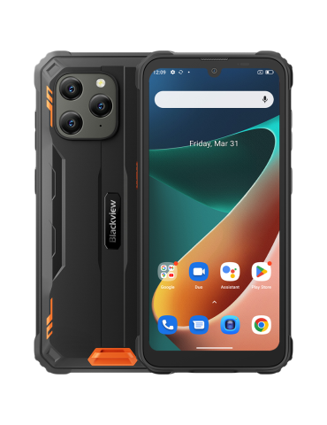 Смартфон Blackview Rugged BV5300 PRO, 6.10" HD IPS 720x1560, 4GB/64GB, MT6765 Octa-core 2.3GHz, Front 8MP/Rear 13MP, NFC, LTE, 6580mAh, Android 14, Orange - BV5300PRO_OR