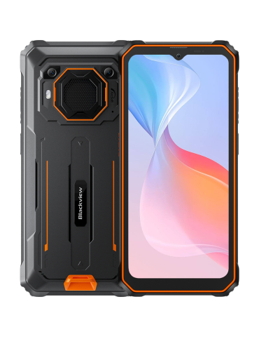 Смартфон Blackview BV6200Pro 6.56" HD  Helip P35 (Octacore 2.3Ghz) 6GB 128GB DS TF Card (1Tb Max) CAM 8 13 0.3MP 13000mAh IP68 MIL-SPEC 810H 18W Reverse Charging Android 13 Orange - BV6200PRO_OR
